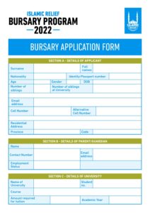 Islamic Relief Bursary Application Form 2022 | Bursaries South Africa