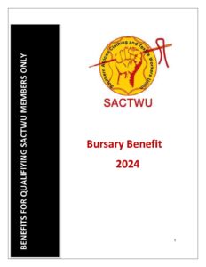 SACTWU Bursary Benefits Pamphlet 2024 | Bursaries South Africa